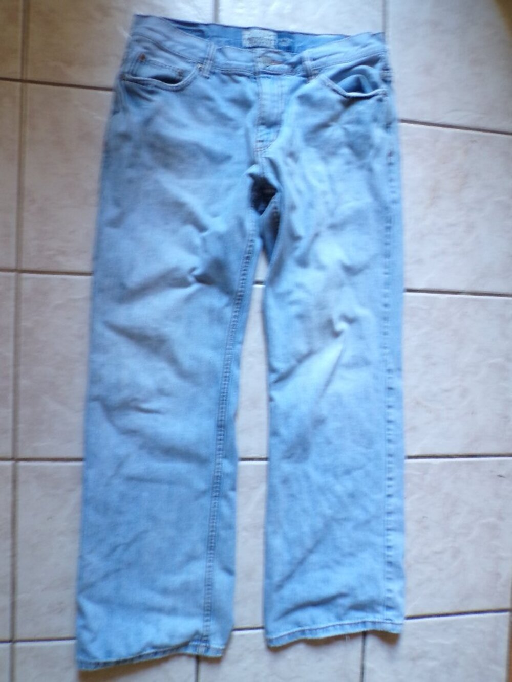 Aeropostale Benton Original Bootcut Jeans Denim Wash Blue Y2K Mens 34 x 34